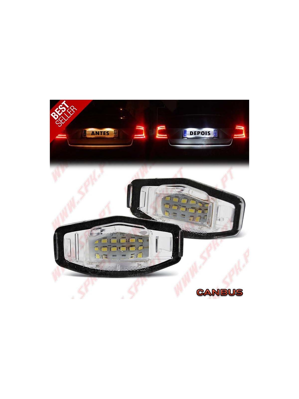Iluminação de Matricula LED - Honda Civic / City / Legend / Accord (1999-2009)