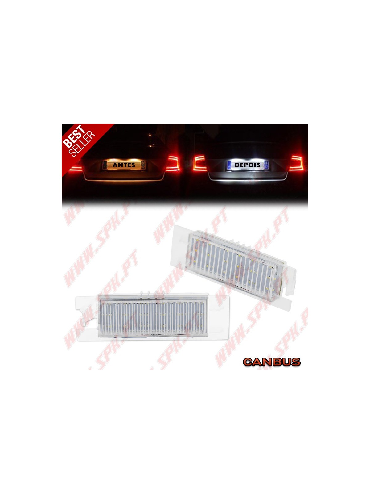 Iluminação de Matricula LED - Alfa Romeo Giulietta / 147 / 156 / 159 / 166 / GT / SPIDER (1997-2017)