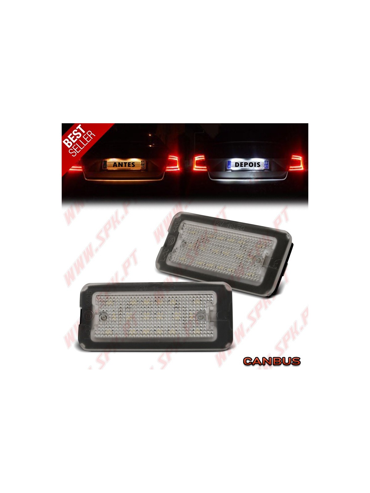 Iluminação de Matricula LED - Fiat 500 / 500C (2007-)