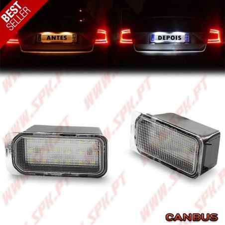 Iluminação de Matricula LED - Ford Fiesta / Focus / Mondeo / C-MAX / S-MAX / Galaxy (2006-2014)