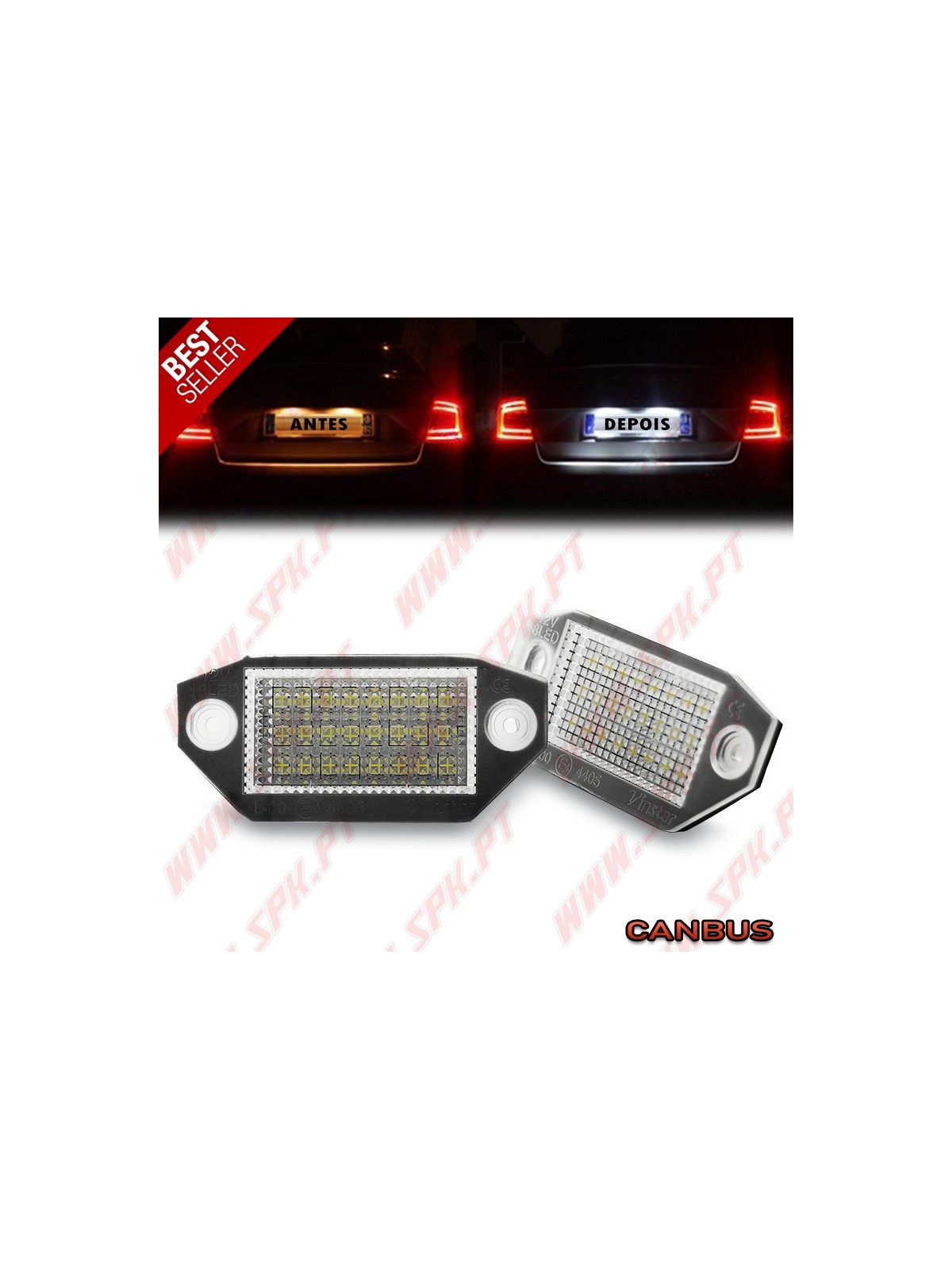 Iluminação de Matricula LED - Ford Mondeo 3 (2000-2007) Iluminação de Matricula LED - Ford Mondeo 3 (2000-2007)