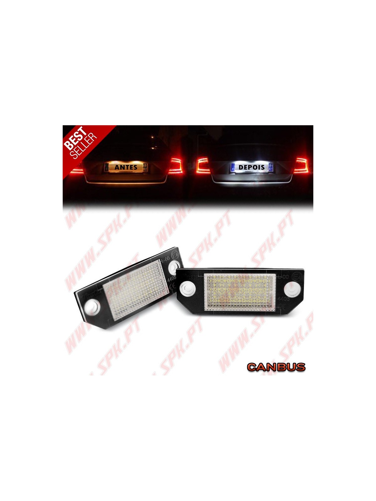 Iluminação de Matricula LED - Ford Focus 2 / C-MAX 1 (2003-2010) Iluminação de Matricula LED - Ford Focus 2 / C-MAX 1 (2003-2010)