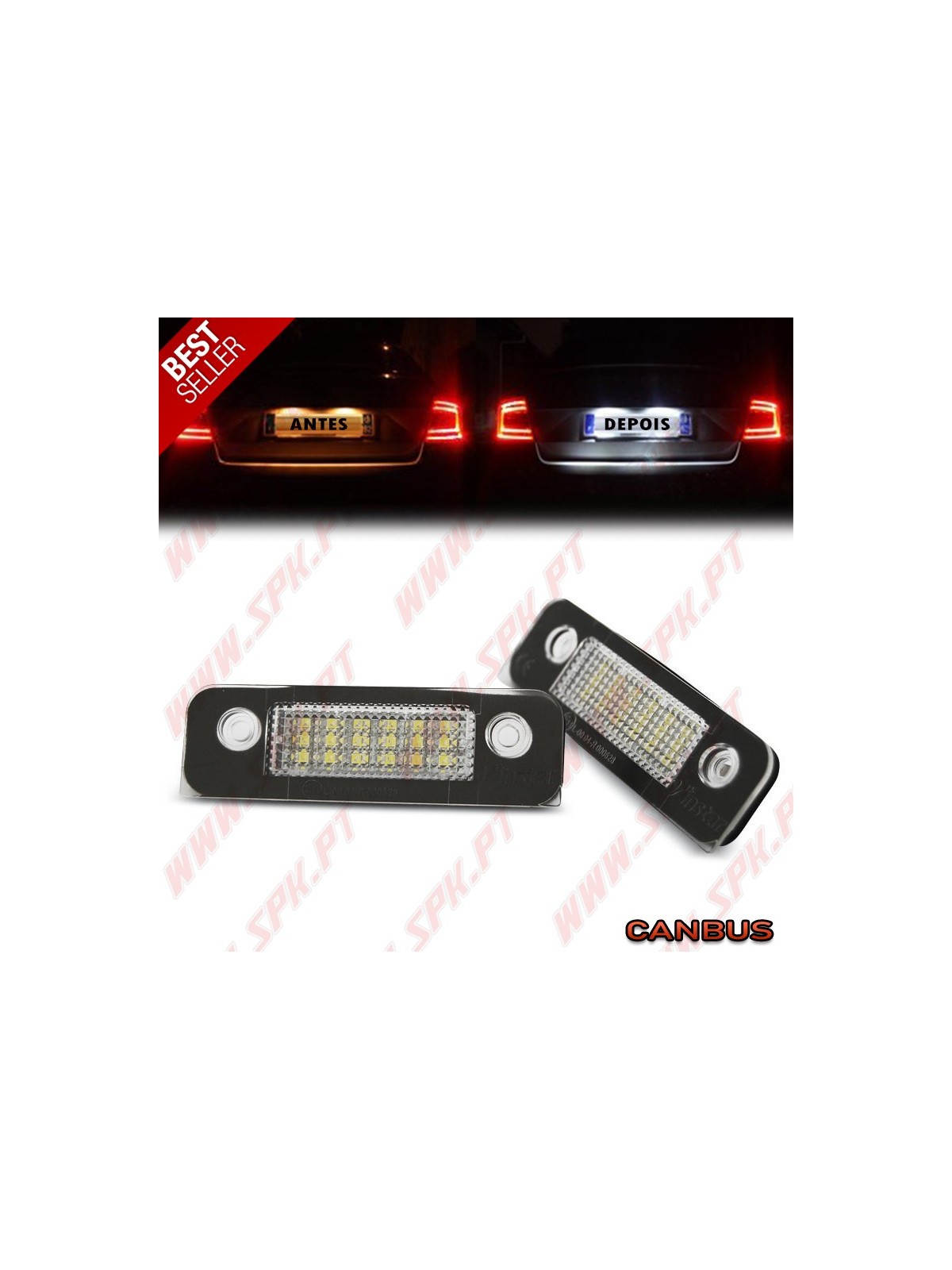 Iluminação de Matricula LED - Ford Mondeo 2 / Fusion / Fiesta 6 (2002-2012) Iluminação de Matricula LED - Ford Mondeo 2 / Fusion / Fiesta 6 (2002-2012)
