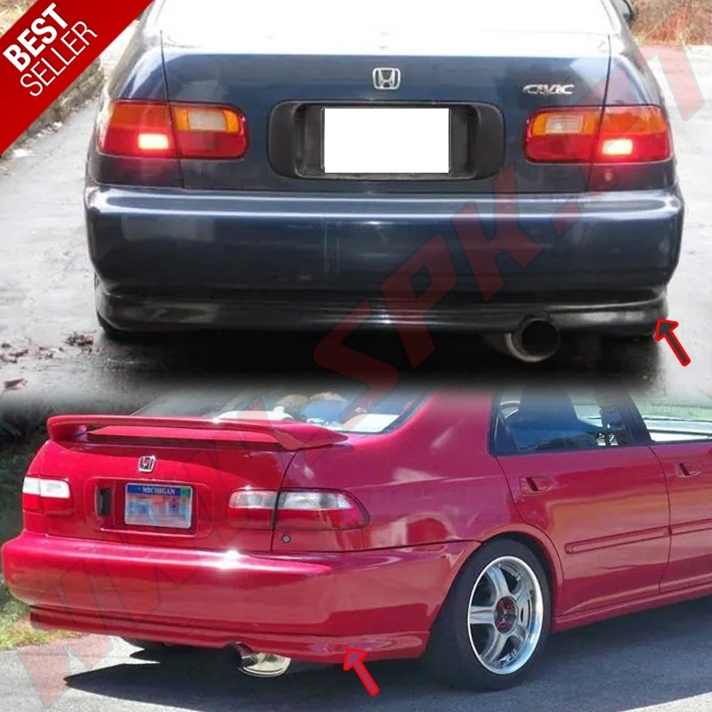 Lip Spoiler Traseiro Look Type-R - Honda Civic EG / EJ (1991-1995)