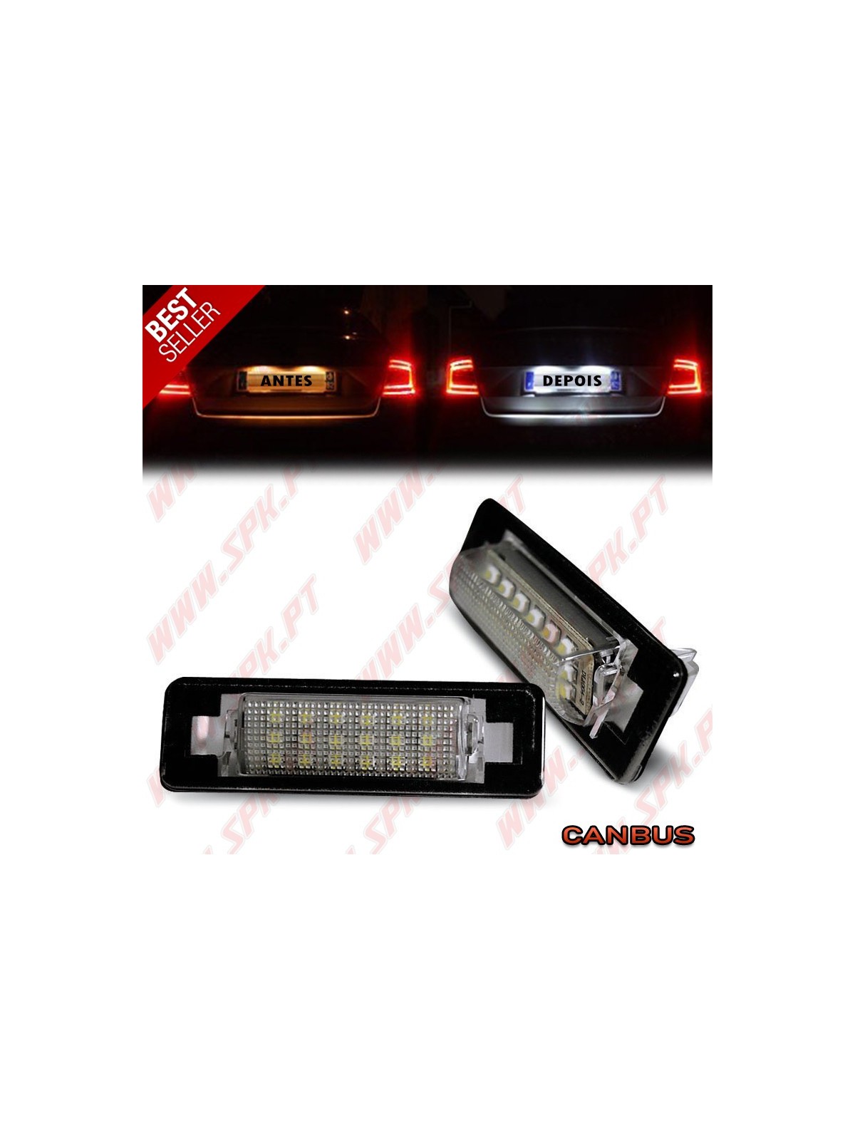 Iluminação de Matricula LED - Mercedes W202 / W210 (1995-2002)