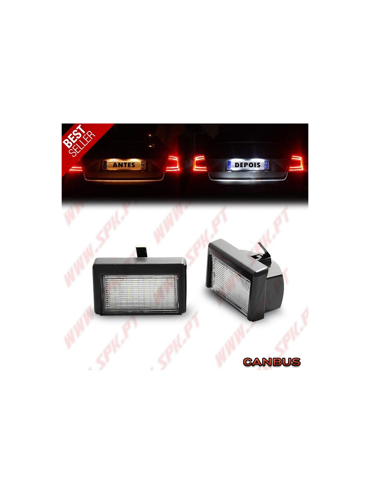 Iluminação de Matricula LED - Mercedes W164 (2005-2011) Iluminação de Matricula LED - Mercedes W164 (2005-2011)