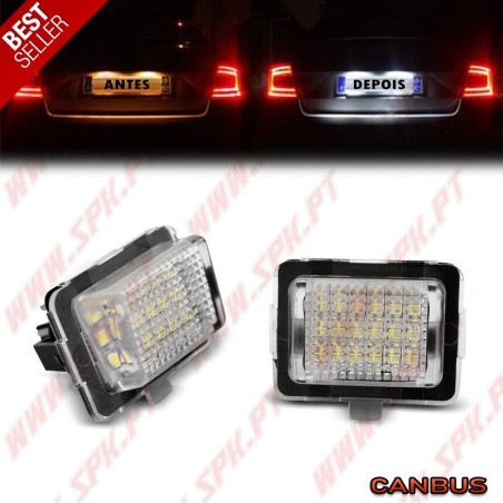 Iluminação de Matricula LED - Mercedes W204 / W212 / C207 / C216 / W221 (2005-2013)