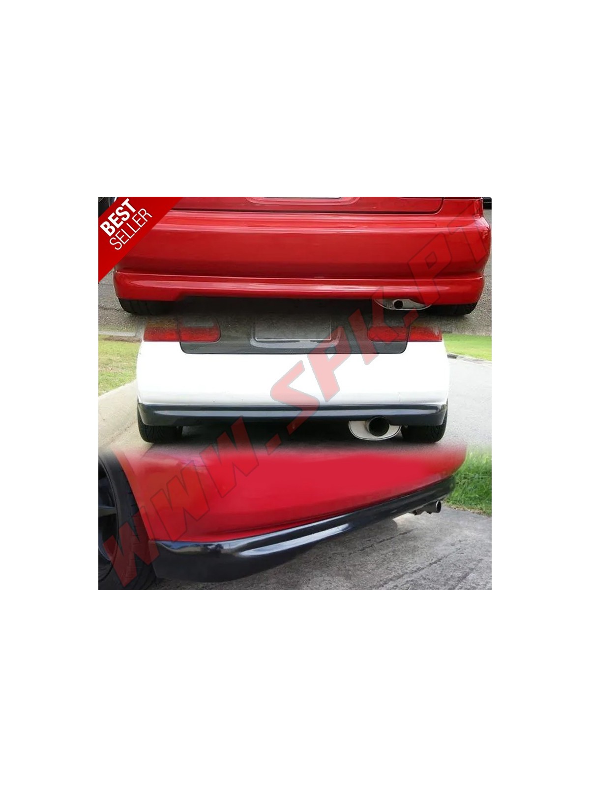 Lip Spoiler Traseiro Look Type-R - Honda Civic EG / EJ (1991-1995)