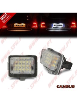 Iluminação de Matricula LED - Mercedes W204 / W205 / W212 / W221 / W222 / C117 (2009-2020)