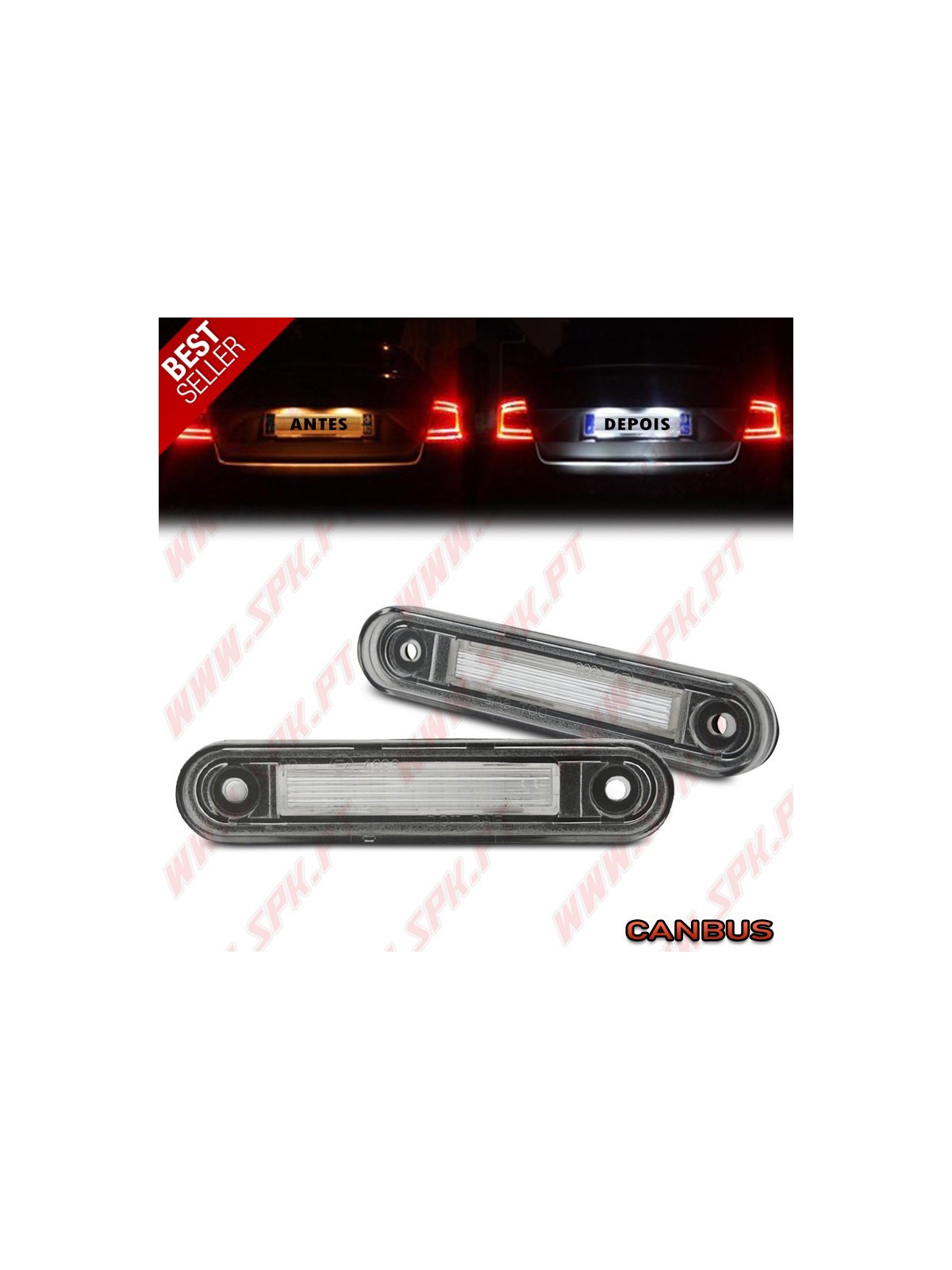 Iluminação de Matricula LED - Mercedes W202 / W124 / W201 (1982-2000)