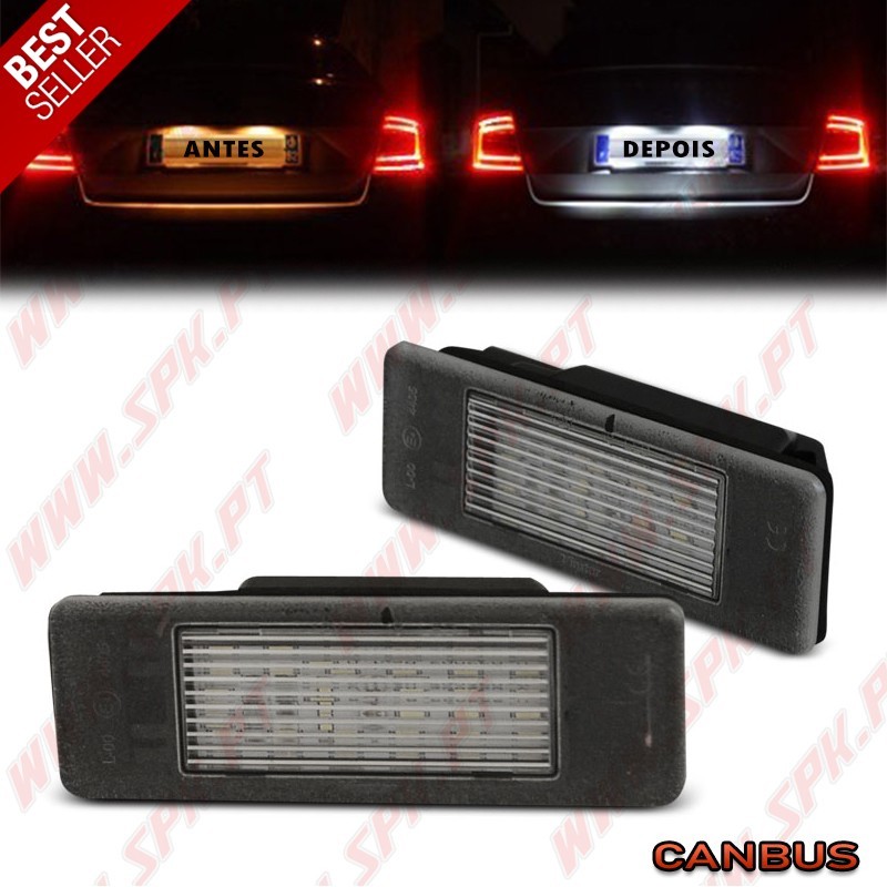 Iluminação de Matricula LED - Nissan Qashqai / Juke / Navara / MB Sprinter / Vito / Viano (1994-2020)