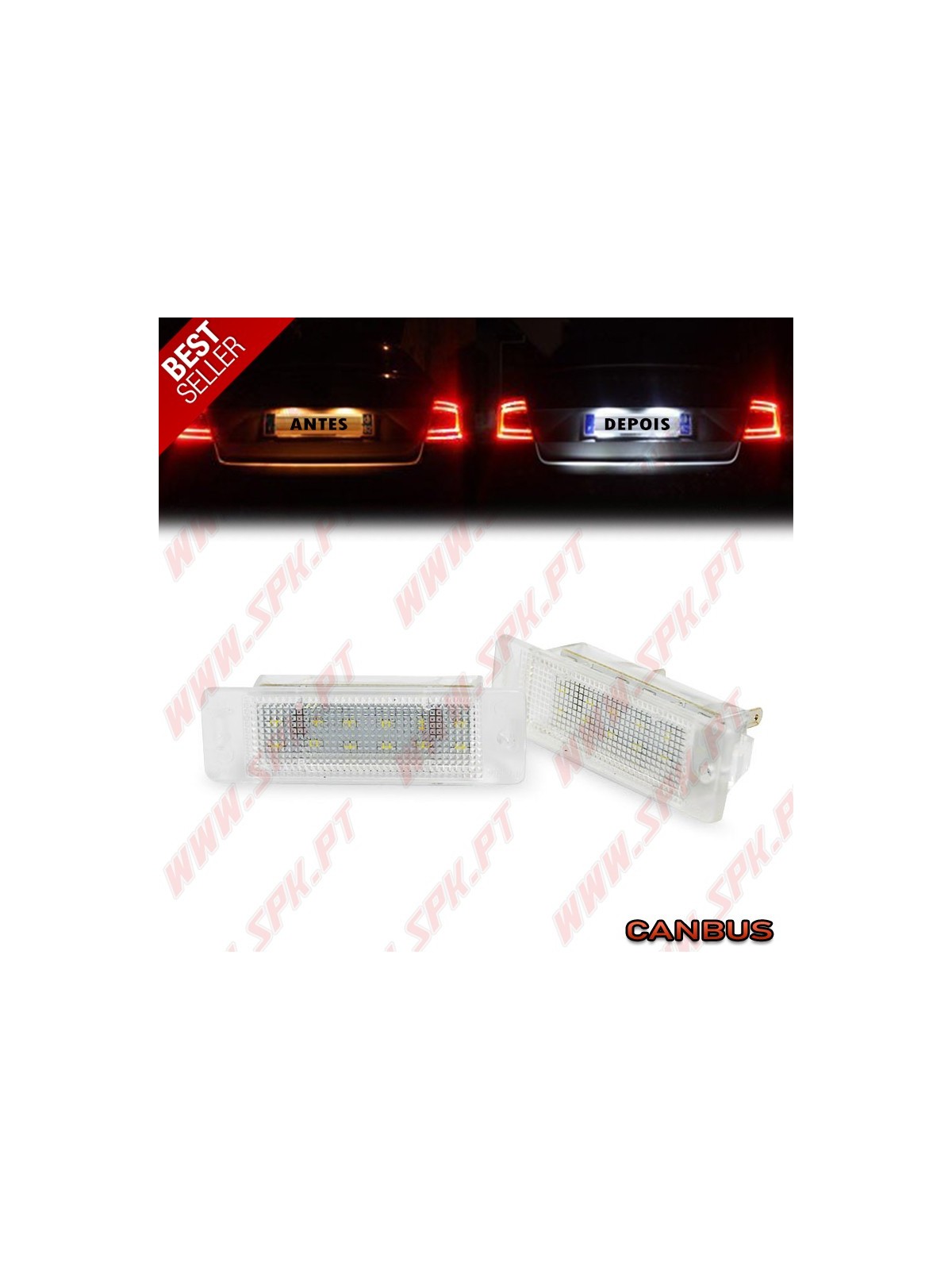 Iluminação de Matricula LED - Opel Astra F / Calibra (1990-1997) Iluminação de Matricula LED - Opel Astra F / Calibra (1990-1997)