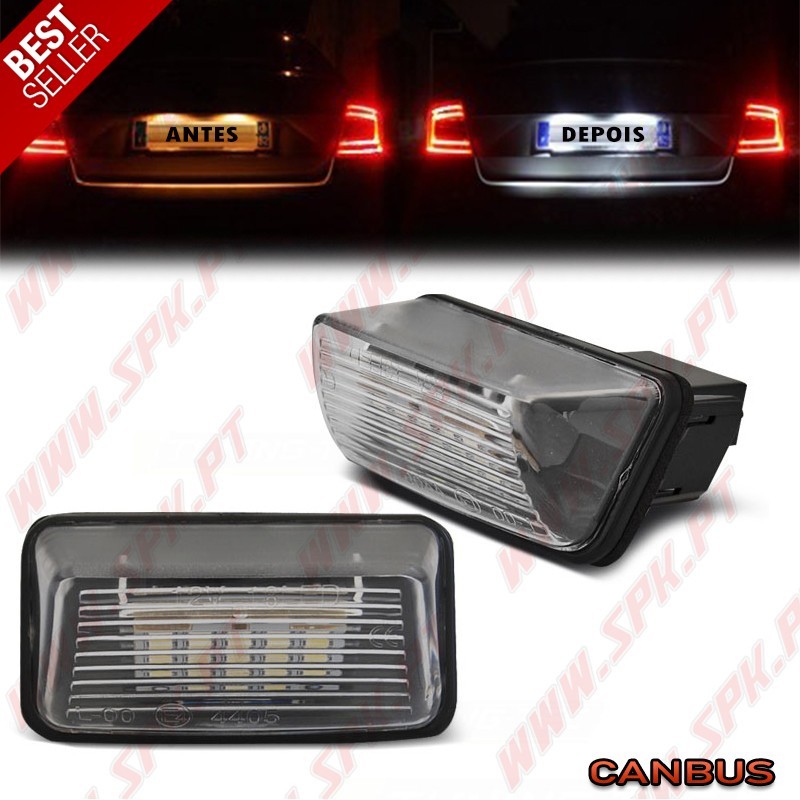 Iluminação de Matricula LED - Peugeot 206 / 306 / 307 / Partner / Citroen C3 C5 Xsara / Saxo (1990-1997)