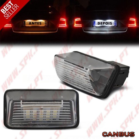 Iluminação de Matricula LED - Peugeot 206 / 306 / 307 / Partner / Citroen C3 C5 Xsara / Saxo (1990-1997)