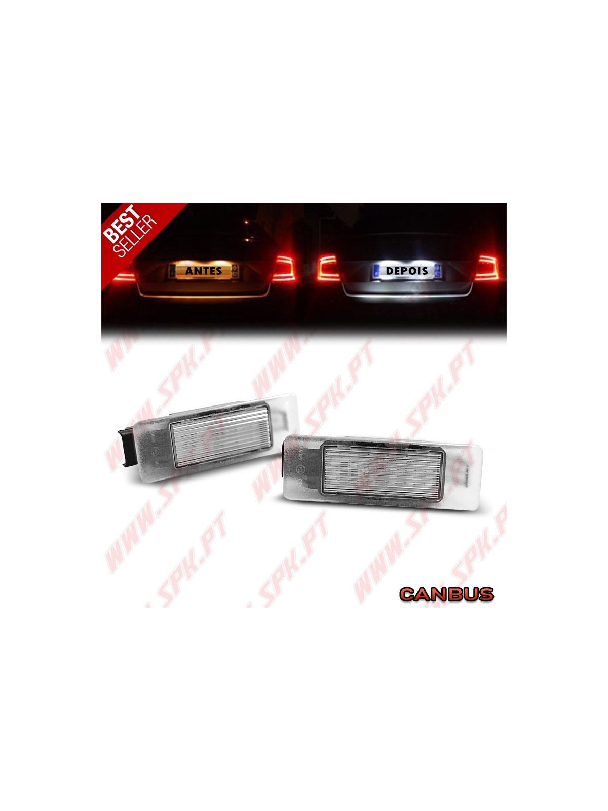Iluminação de Matricula LED - Peugeot 106 / 207 / 307 / 308 / 406 / 407 / Citroen C3 / C4 / C5 (1995-2013) Iluminação de Matricula LED - Peugeot 106 / 207 / 307 / 308 / 406 / 407 / Citroen C3 / C4 / C5 (1995-2013)