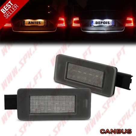 Iluminação de Matricula LED - Peugeot 308 / 208 / 2008 / 207 CC / Citroen C5 (2007-)