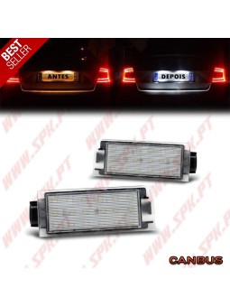Iluminação de Matricula LED - Renault / Dacia / Smart / Opel / Nissan / Mercedes (2001-)