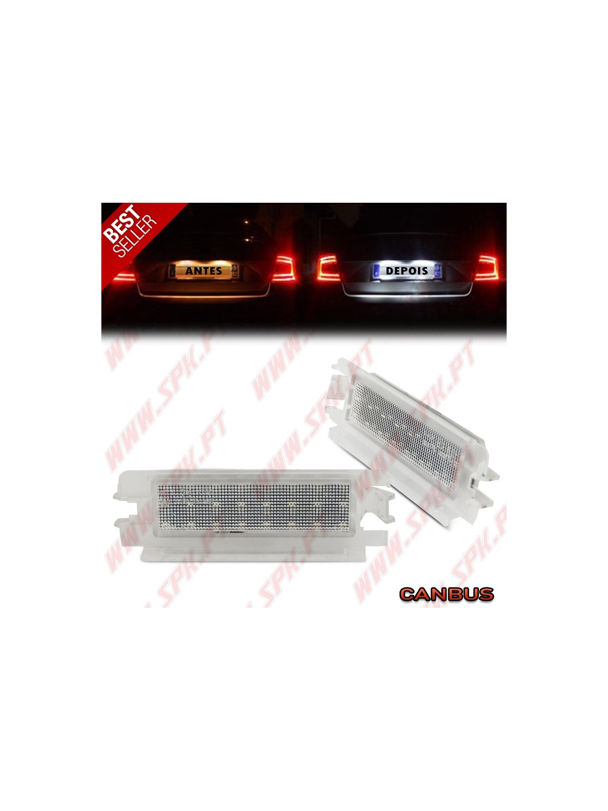 Iluminação de Matricula LED - Renault Clio 2 / Dacia Logan / Sandero (2001-2012) Iluminação de Matricula LED - Renault Clio 2 / Dacia Logan / Sandero (2001-2012)