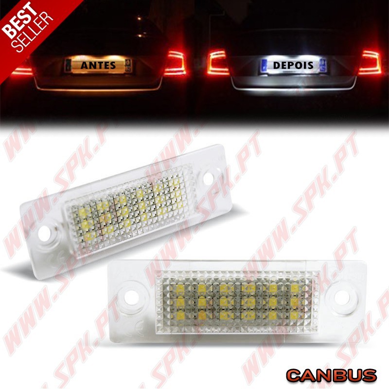Iluminação de Matricula LED - VW Passat 3BG / Passat B6 / Jetta / Skoda Superb Iluminação de Matricula LED - VW Passat 3BG / Passat B6 / Jetta / Skoda Superb