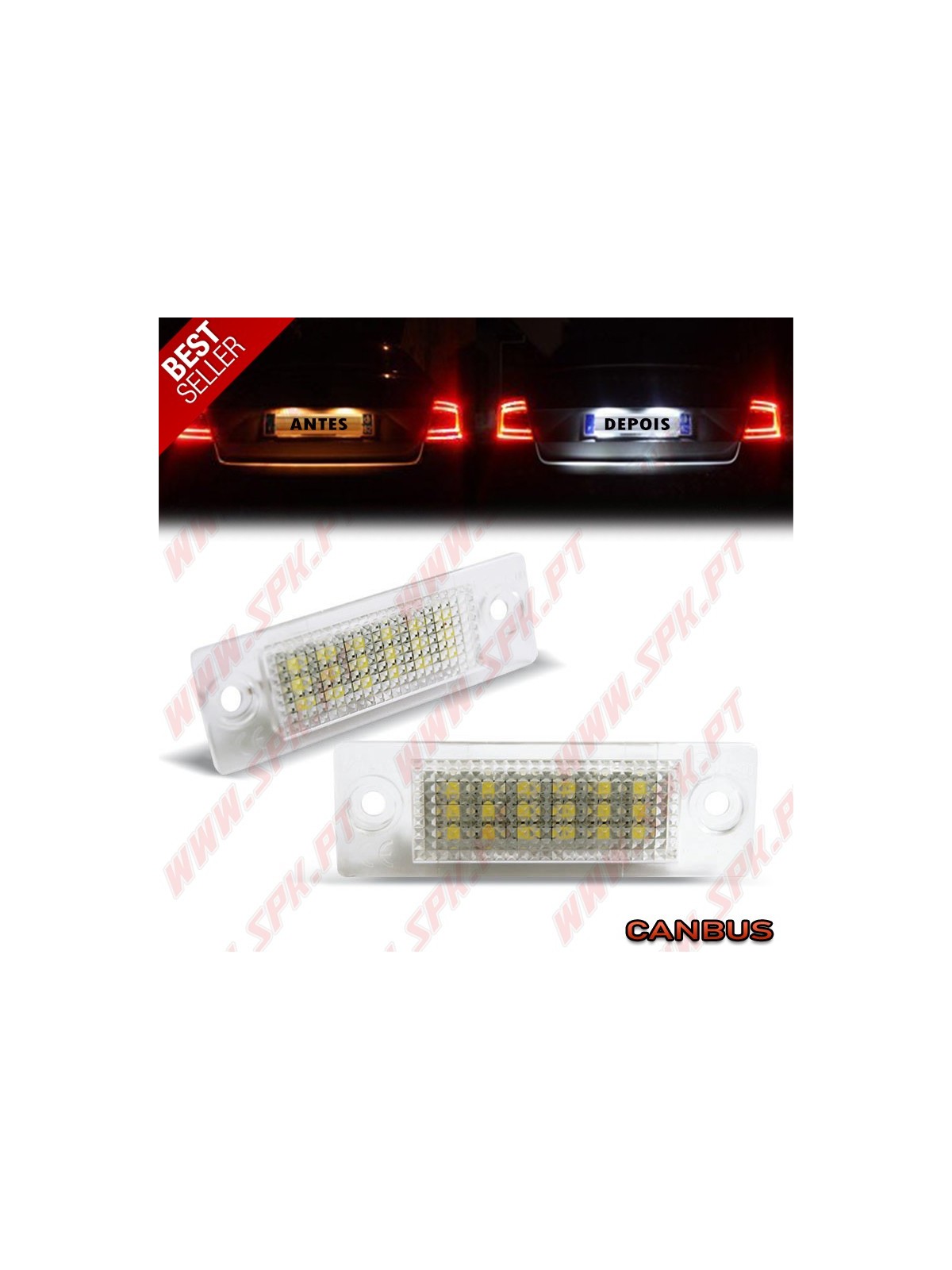 Iluminação de Matricula LED - VW Passat 3BG / Passat B6 / Jetta / Skoda Superb Iluminação de Matricula LED - VW Passat 3BG / Passat B6 / Jetta / Skoda Superb