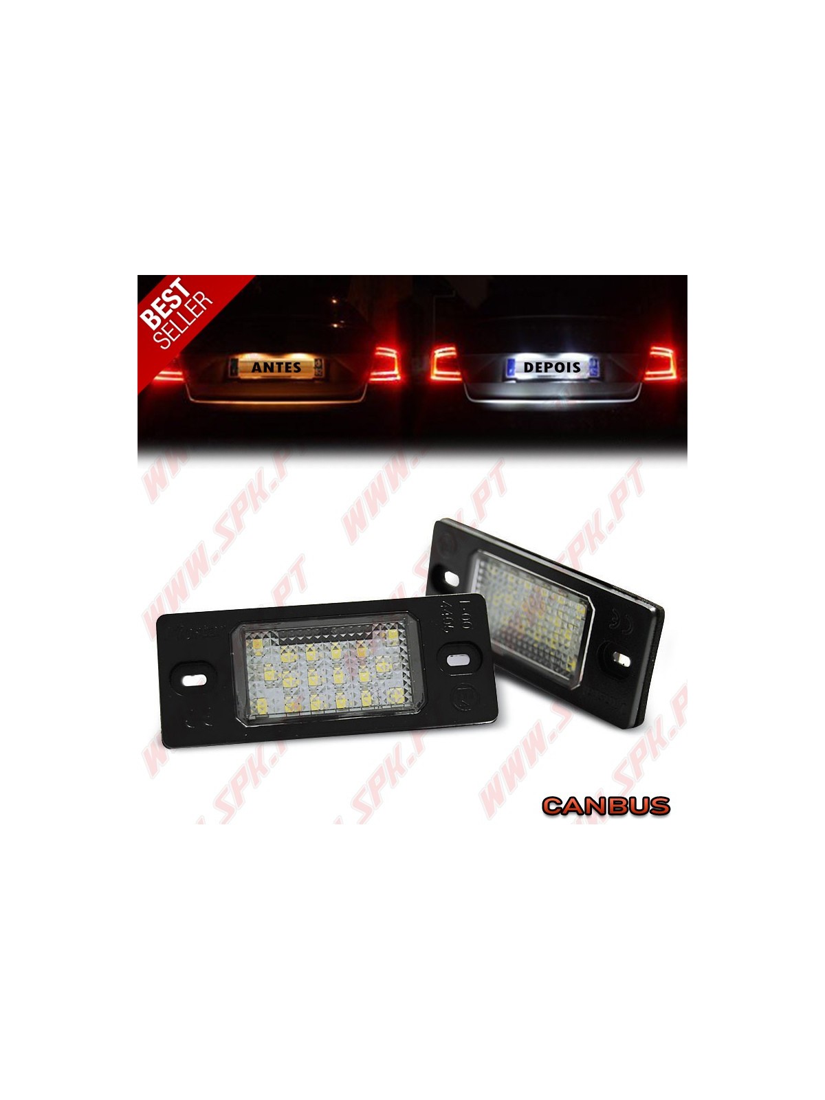 Iluminação de Matricula LED - VW Tiguan / Touareg / Golf 5 Variant / Porsche Cayenne