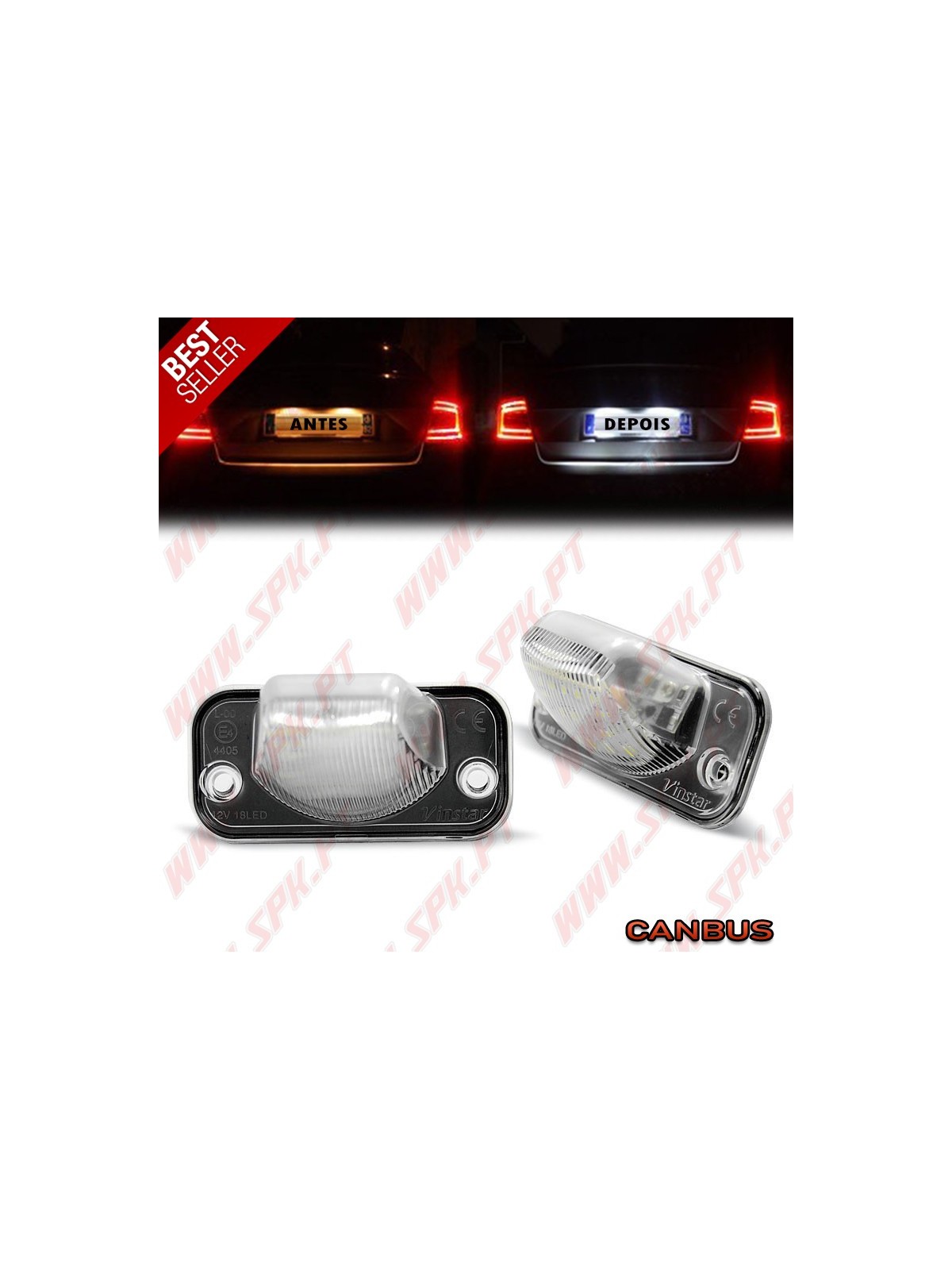 Iluminação de Matricula LED - VW Transporter T4 (1990-2003) Iluminação de Matricula LED - VW Transporter T4 (1990-2003)