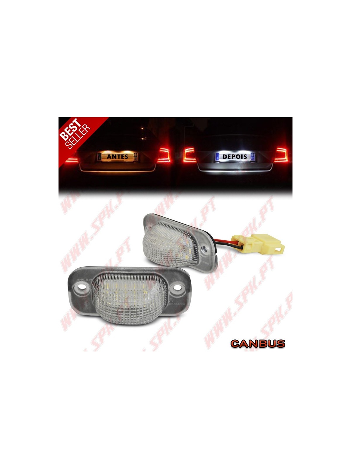 Iluminação de Matricula LED - VW Golf 2 / Jetta 2 / Seat Toledo 1 (1983-1999)