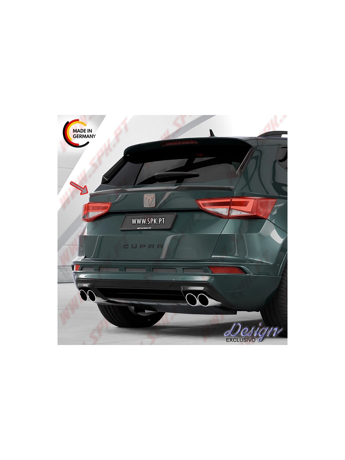Aileron Traseiro Inferior (Mala) - Cupra / Seat Ateca (2016-) Aileron Traseiro Inferior (Mala) - Cupra / Seat Ateca (2016-)