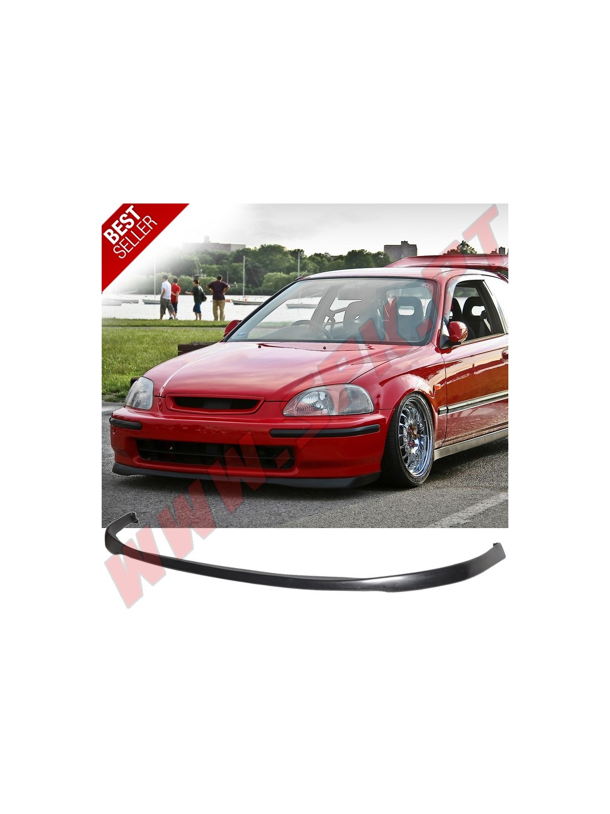 Lip Spoiler Frontal Look SiR - Honda Civic EK / EJ Pré-Facelift (1996-1998)