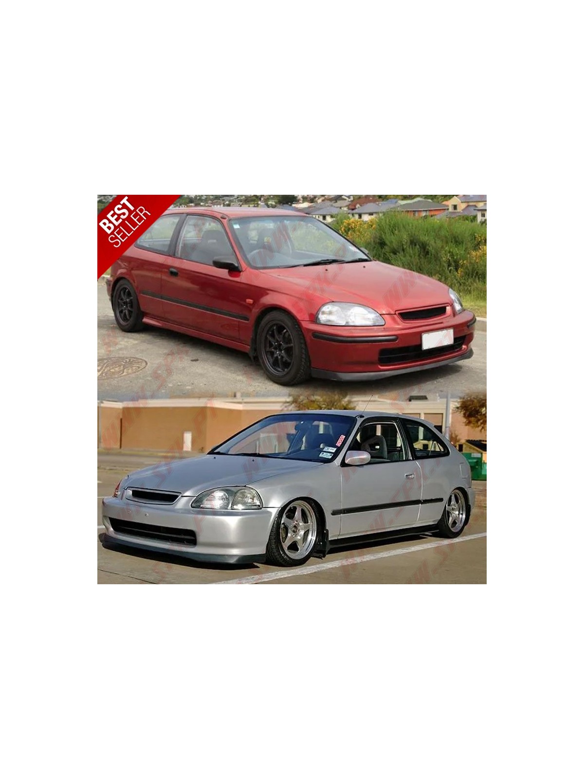 Lip Spoiler Frontal Look SiR - Honda Civic EK / EJ Pré-Facelift (1996-1998)