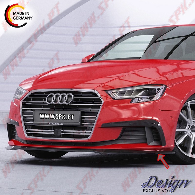 Lip Spoiler Frontal - Audi A3 8V Sedan / Cabrio - Facelift (2016-2020) Lip Spoiler Frontal - Audi A3 8V Sedan / Cabrio - Facelift (2016-2020)