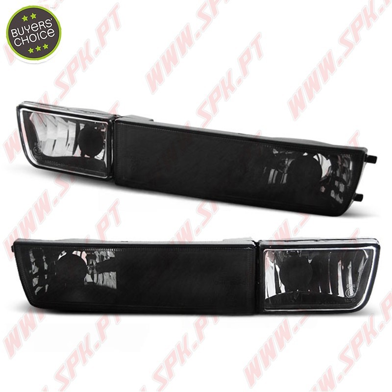 Piscas Frontais Cristal Black V.1 C/Faróis Nevoeiro - VW Golf 3 / Vento (1991-1998) Piscas Frontais Cristal Black V.1 C/Faróis Nevoeiro - VW Golf 3 / Vento (1991-1998)