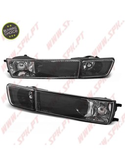 Piscas Frontais Cristal Black V.2 C/Faróis Nevoeiro - VW Golf 3 / Vento (1991-1998)