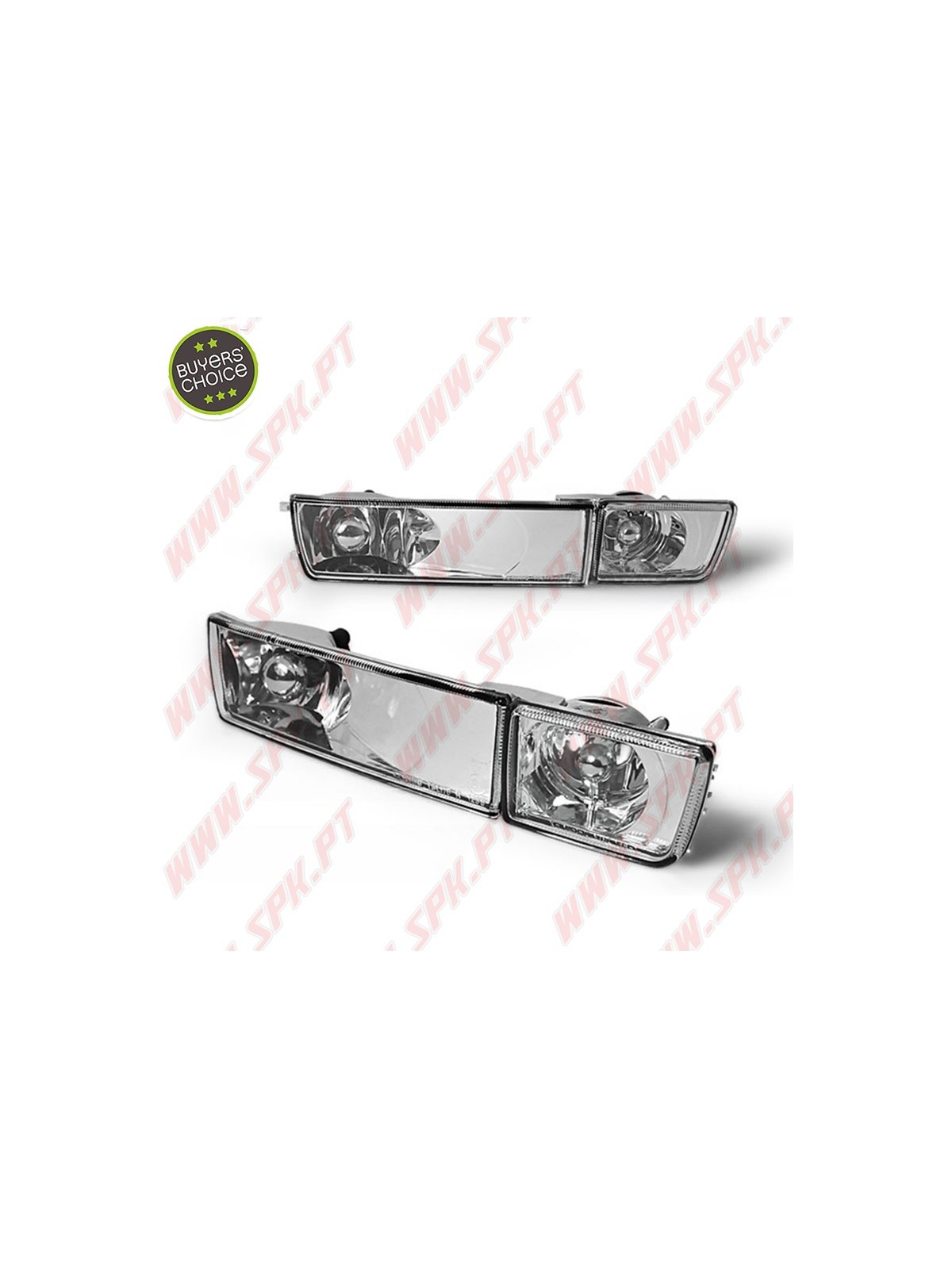 Piscas Frontais Cristal Chrome V.1 C/Faróis Nevoeiro - VW Golf 3 / Vento (1991-1998) Piscas Frontais Cristal Chrome V.1 C/Faróis Nevoeiro - VW Golf 3 / Vento (1991-1998)