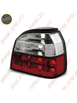 Farolins Cristal Red+Clear V.1 - VW Golf 3 (1991-1997)