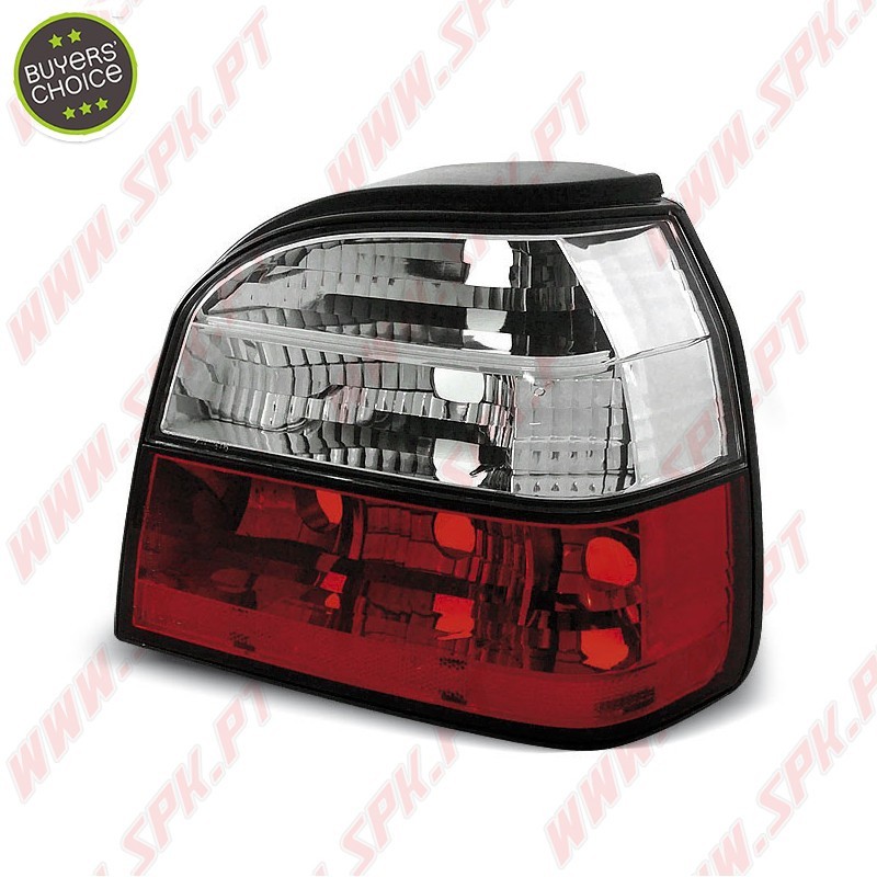 Farolins Cristal Red+Clear V.1 - VW Golf 3 (1991-1997) Farolins Cristal Red+Clear V.1 - VW Golf 3 (1991-1997)