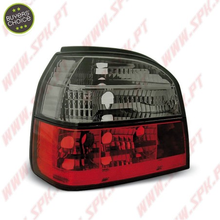 Farolins Cristal Red+Smoke V.1 - VW Golf 3 (1991-1997)
