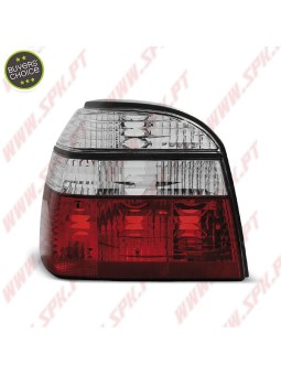 Farolins Cristal Red+Clear V.2 - VW Golf 3 (1991-1997)
