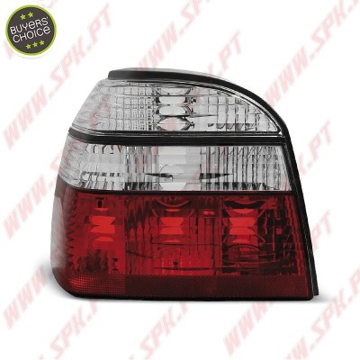 Farolins Cristal Red+Clear V.2 - VW Golf 3 (1991-1997)