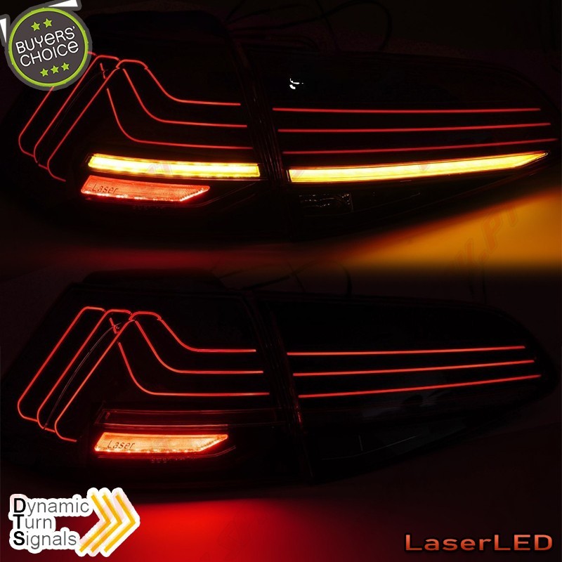 Farolins Laser LED Dynamic Red - VW Golf 7 / 7.5 (2013-2019) Farolins Laser LED Dynamic Red - VW Golf 7 / 7.5 (2013-2019)