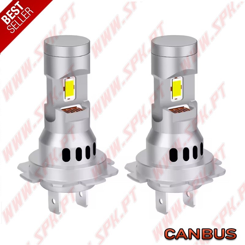 Kit 2 Lâmpadas LED H7 CANBUS - 6000K Kit 2 Lâmpadas LED H7 CANBUS - 6000K