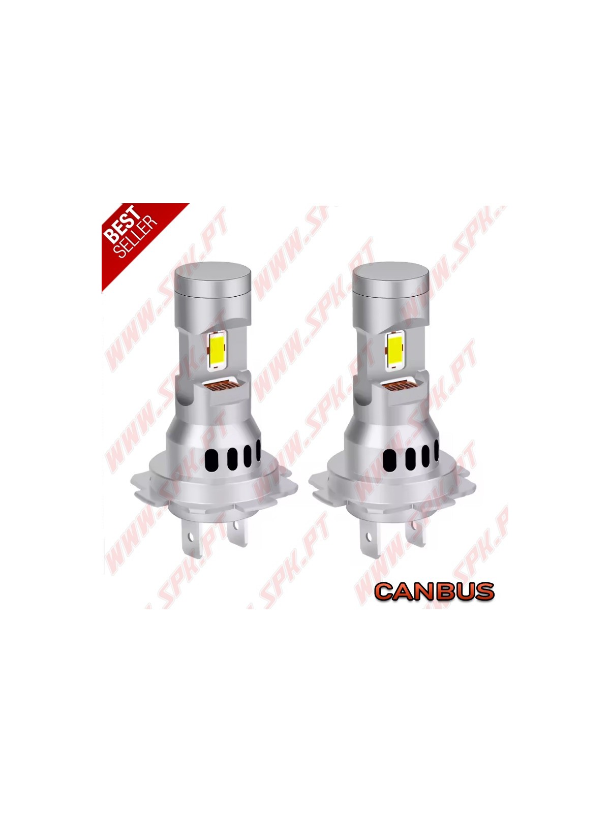 Kit 2 Lâmpadas LED H7 CANBUS - 6000K Kit 2 Lâmpadas LED H7 CANBUS - 6000K