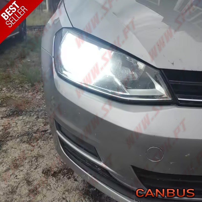 Kit 2 Lâmpadas LED H7 CANBUS - 6000K Kit 2 Lâmpadas LED H7 CANBUS - 6000K