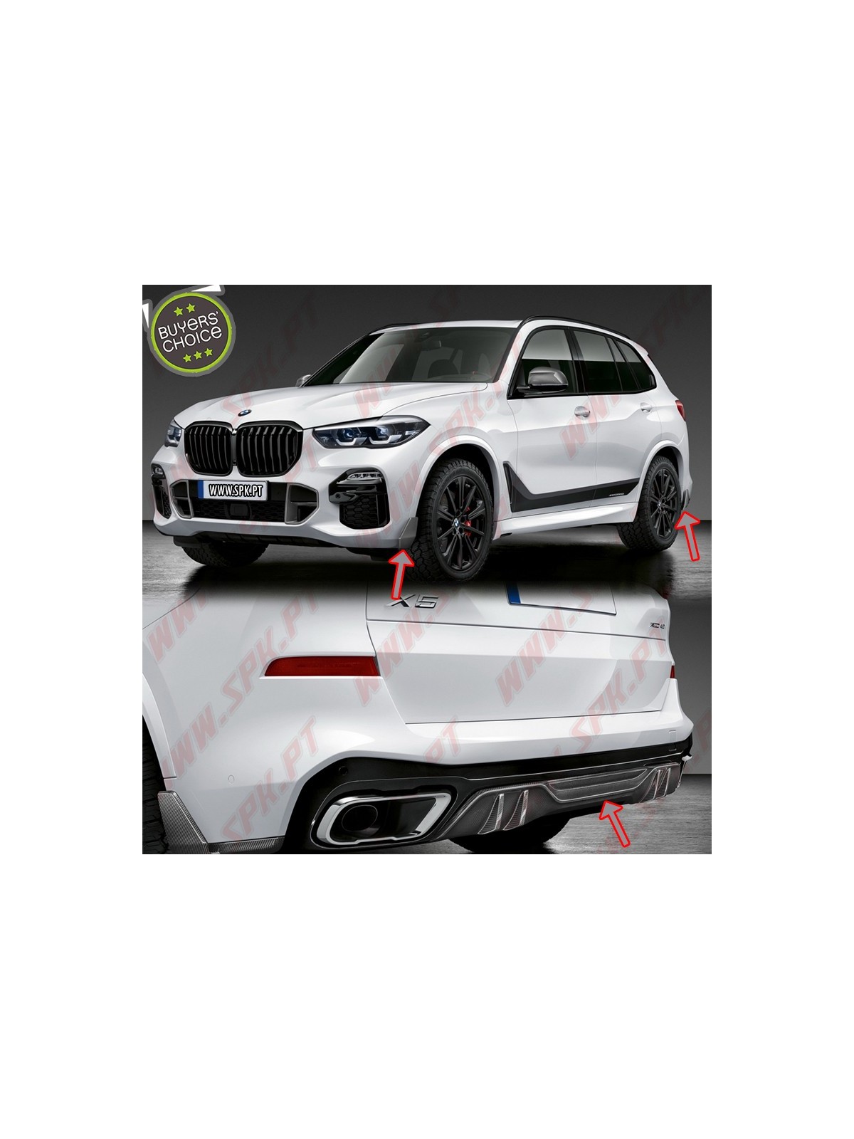 Pack Difusor Traseiro + Flaps Frontais e Dianteiros - BMW X5 G05 (2018-2022) Pack Difusor Traseiro + Flaps Frontais e Dianteiros - BMW X5 G05 (2018-2022)