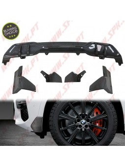 Pack Difusor Traseiro + Flaps Frontais e Dianteiros - BMW X5 G05 (2018-2022)