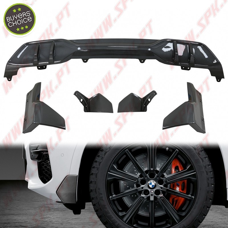 Pack Difusor Traseiro + Flaps Frontais e Dianteiros - BMW X5 G05 (2018-2022) Pack Difusor Traseiro + Flaps Frontais e Dianteiros - BMW X5 G05 (2018-2022)
