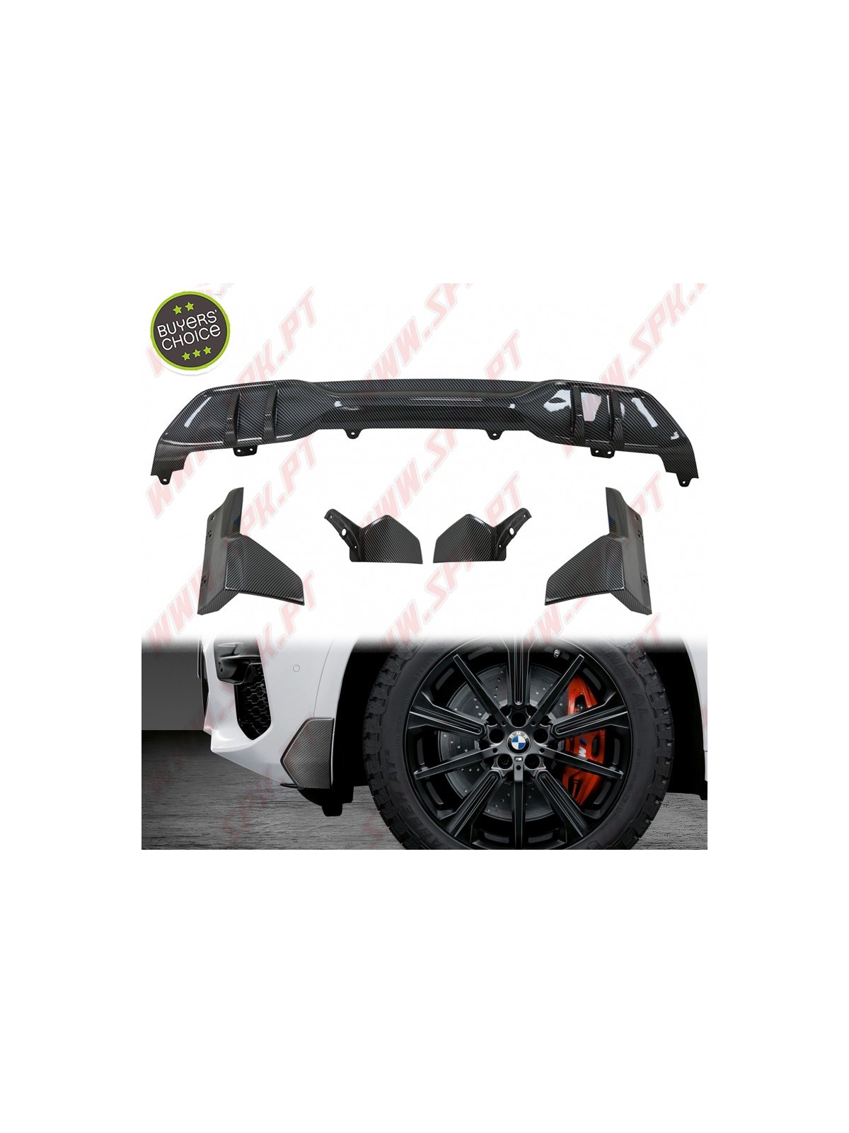 Pack Difusor Traseiro + Flaps Frontais e Dianteiros - BMW X5 G05 (2018-2022) Pack Difusor Traseiro + Flaps Frontais e Dianteiros - BMW X5 G05 (2018-2022)