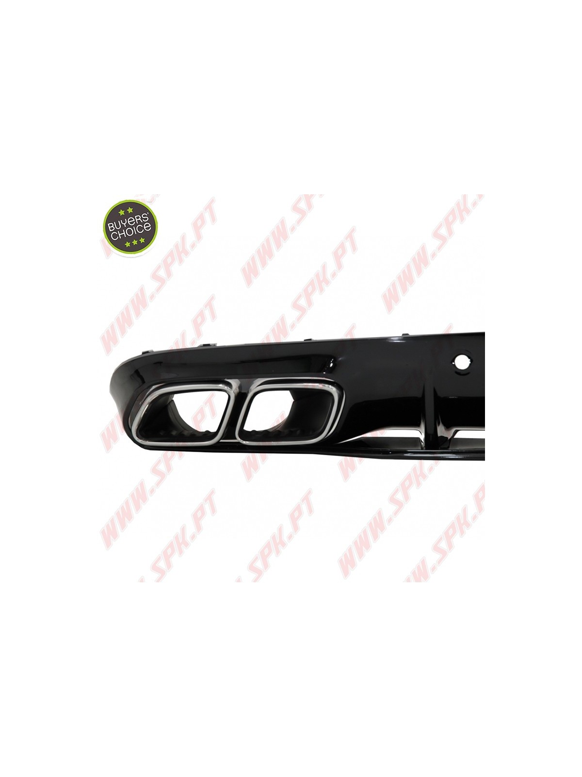 Difusor Traseiro + Ponteiras Look C63S AMG - Mercedes C205 / A205 (2014-2019)