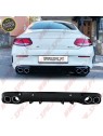 Difusor Traseiro + Ponteiras Look C43 AMG - Mercedes C205 / A205 (2014-2019)