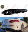 Difusor Traseiro + Ponteiras Look C43 AMG - Mercedes C205 / A205 (2014-2019)